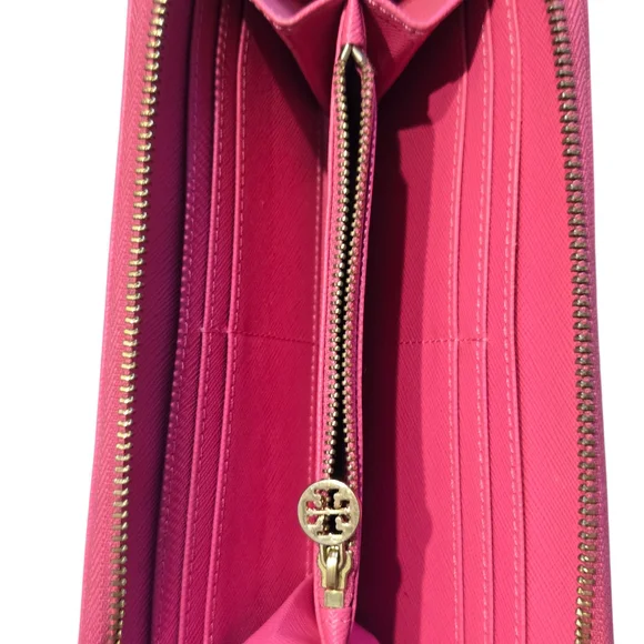 Tory Burch Pink Women's Long Wallet Authentic - Call Outs! - Picture 6 of 11